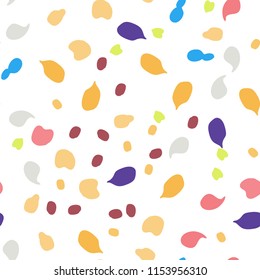 Memphis seamless pattern with paint stones.