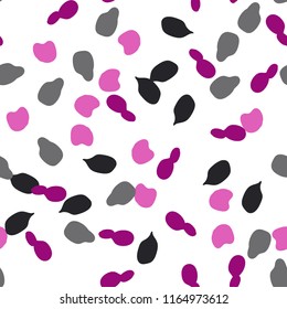 Memphis seamless pattern with paint stones.