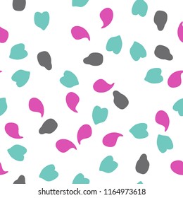 Memphis seamless pattern with paint stones.