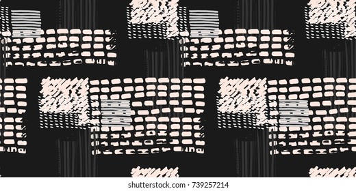 Memphis seamless  pattern in retro style. Doodle pattern hand-drawn pen, ink, chalk. 