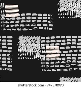 Memphis seamless  pattern in retro style. Doodle pattern hand-drawn pen, ink, chalk. 