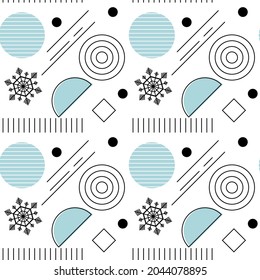 Patrón sin fisuras de Memphis. Formas geométricas universales En colores de tendencia. Fondo para Revista, decoración de arte mural, postal, diseño de portada, impresiones. Formas geométricas vectoriales texturadas de moda