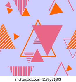 Memphis seamless pattern vector with colorful vintage colorful theme background for fashion wrapping textile print illustration.