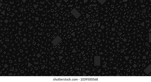 Memphis seamless pattern  Vector illustration