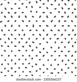 Memphis seamless patterns. Vector illustration trendy black and white mosaic background