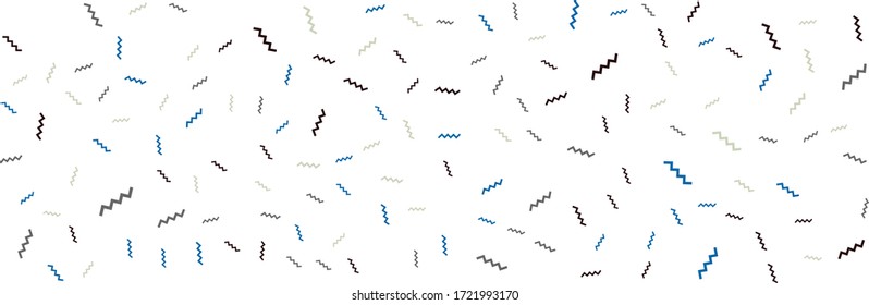 Patrones sin fisuras. Fondo abstracto de patrón de banner amplio.  Diseño luminoso de la ilustración del vector. Patrón geométrico abstracto sobre fondo blanco. Elementos mínimos simples para el pantalones