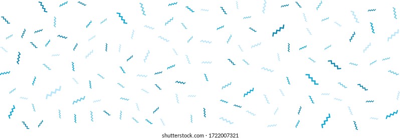 Patrones sin fisuras. Fondo abstracto de patrón de banner amplio.  Diseño luminoso de la ilustración del vector. Patrón geométrico abstracto sobre fondo blanco. Elementos mínimos simples para pantalones, volante