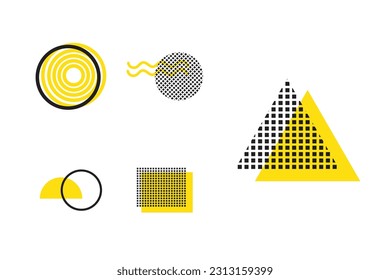 Memphis Shape Design Vector Element