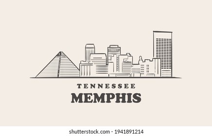 Esquina de Memphis, dibujo de tennessee