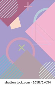 memphis style abstract background for brochure design and other