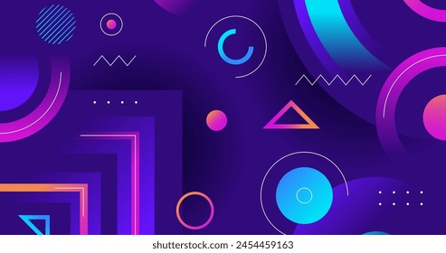 Memphis style abstract background vector design in eps 10