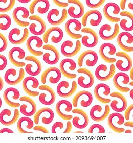 Memphis Style Abstract Colorful Geometry Seamless Pattern with Gradients