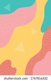 memphis estilo textura de decoración abstracta con diseño de plantillas de puntos ilustración vectorial