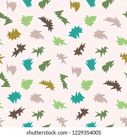 Memphis Style Abstract Scribbles Seamless Vector Pattern, Hand Drawn Doodle Lines Shapes Illustration for Trendy Fashion Print, Kid Packaging, Graphic Decor, Funky Gift Wrap, Ecru Mustard Yellow Green