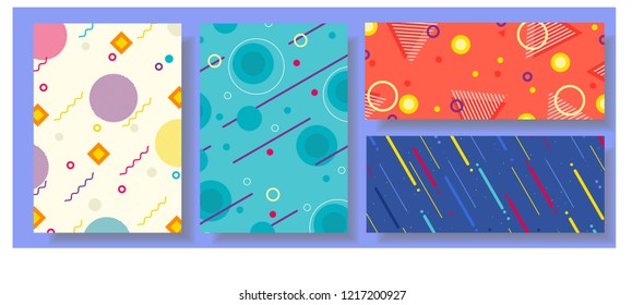 Memphis style background with  geometric pattern, can use for, landing page, template, ui, web, mobile app, poster, banner, flyer, Wallpaper, backdrop