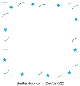  Memphis style background with space for text, information