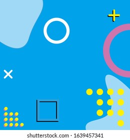 memphis style background vector graphics are usually used for poster, brochures and others