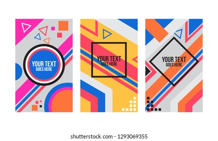 Memphis-Banner und Hintergrunddesign