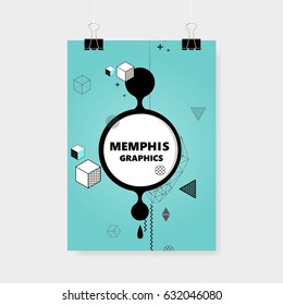 Memphis Style Cover or Flyer Design.