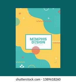 Memphis Style Cover Template Design