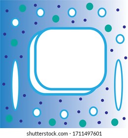 Memphis style geometric background with a horizontal copy of the space