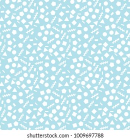 memphis style geometric seamless pattern