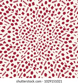 memphis style geometric seamless pattern