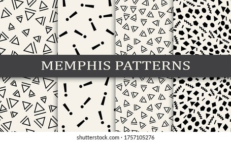 geometrischer Satz nahtloser Memphis-Muster