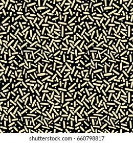 Memphis style hand drawn textured seamless pattern.Retro flavour trendy geometric elements painted with colorful ink brush strokes.