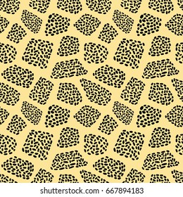 Memphis style hand drawn textured seamless pattern.Retro flavour trendy geometric elements painted with colorful ink brush strokes.