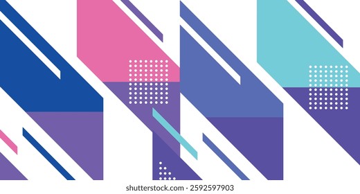 memphis style with minimal design, Memphis style Banner Design Perfect for Ad, invitation, presentation Header, Page, Cover, Cool geometric backgrounds for your design. Applicable for Banners