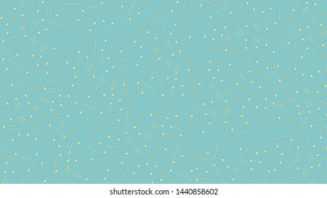 Memphis style pattern on blue background. Geometric 90s wallpaper Memphis