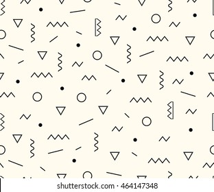 Memphis Style Pattern Shapes 