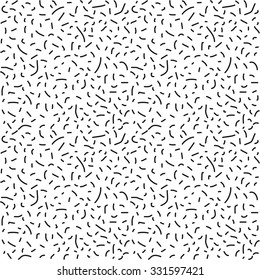 Memphis style pattern vector with small dashes