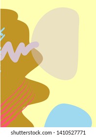 Memphis Style Poster Set. Fluid Color Backgrounds with Futuristic Elements. Flat style Abstract
