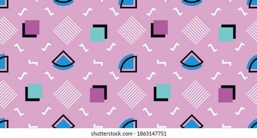 Afiches de estilo memphis, texturas de arte pop. Diseño de historietas retro. Patrón abstracto en el estilo de los años 80-90.