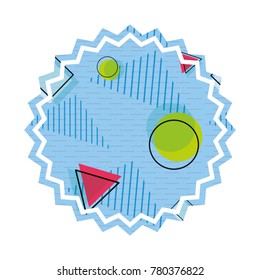 Memphis style seal stamp