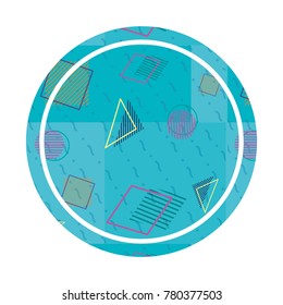 Memphis style seal stamp