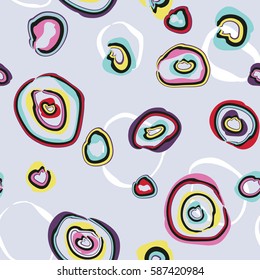 Memphis style seamless pattern.  Colorful geometric abstract background modern styles. Pop art style/ Pattern ideal for wrapping paper, wallpaper and textiles.
