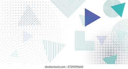 Patrón sin fisuras de estilo de Memphis. Vector de Formas geométricas de moda. Fondo de Anuncio de estilo retro de los años 80.