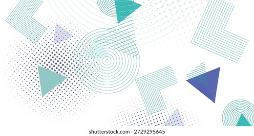 Patrón sin fisuras de estilo de Memphis. Vector de Formas geométricas de moda. Fondo de Anuncio de estilo retro de los años 80.