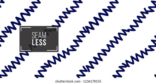 Memphis style seamless pattern with zig-zag lines. Modern hipster pop art design. 