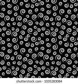 memphis style spiral seamless pattern