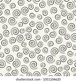 memphis style spiral seamless pattern