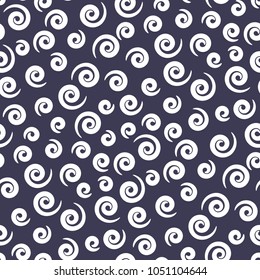 memphis style spiral seamless pattern