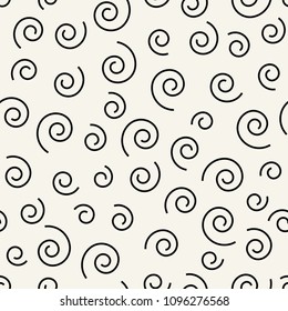 memphis style spiral seamless pattern