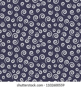 memphis style spiral seamless pattern