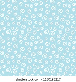 memphis style spiral seamless pattern