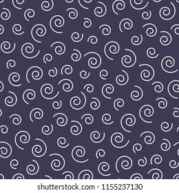 memphis style spiral seamless pattern