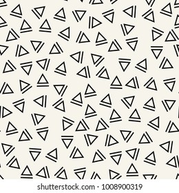 memphis style triangle seamless pattern
